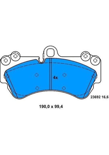Volkswagen Touareg Ön Fren Balata (2002-2007) 3.2 CM00516