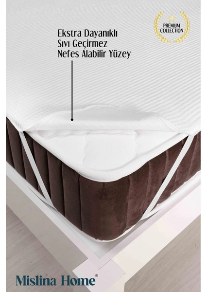 Premium Sıvı Su Geçirmez Tek Kişilik Çift Kişilik Köşe Lastikli Ped Çocuk Yatak Koruyucu Sessiz Alez 200 x 200 cm