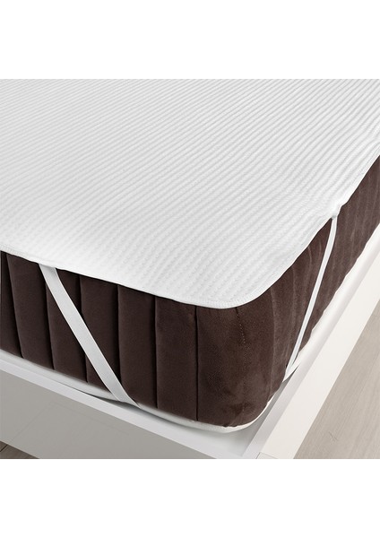 Premium Sıvı Su Geçirmez Tek Kişilik Çift Kişilik Köşe Lastikli Ped Çocuk Yatak Koruyucu Sessiz Alez 200 x 200 cm