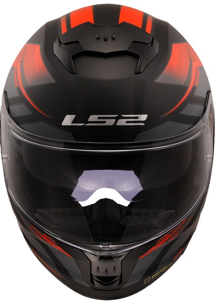 Stream 2 Fury Mat Siyah-Gri-Kırmızı Kapalı Kask