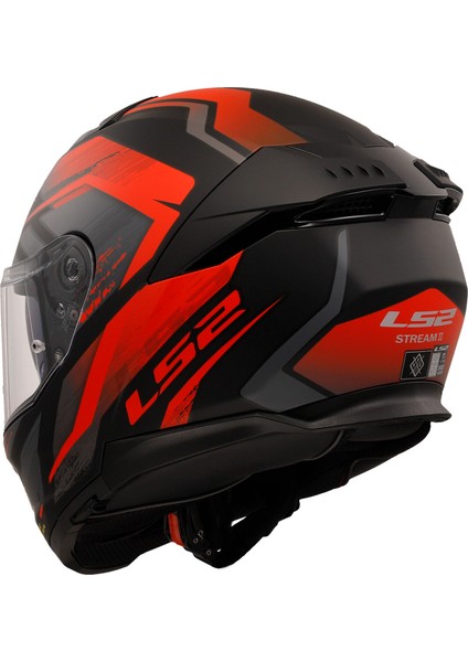 Stream 2 Fury Mat Siyah-Gri-Kırmızı Kapalı Kask modelleri