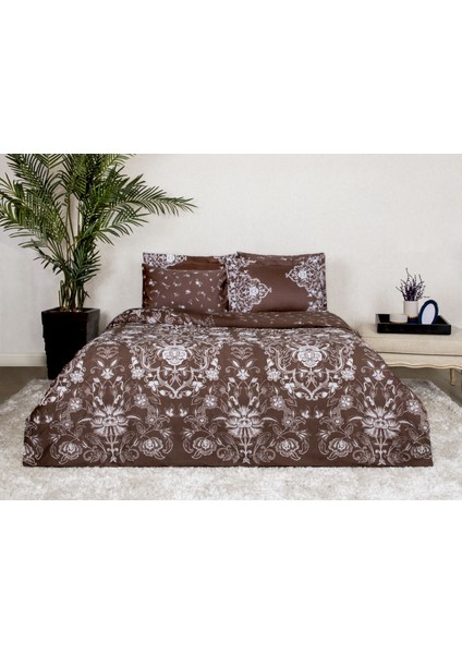 Delux Saten Çift Kişilik Nevresim Takımı 200X220CM