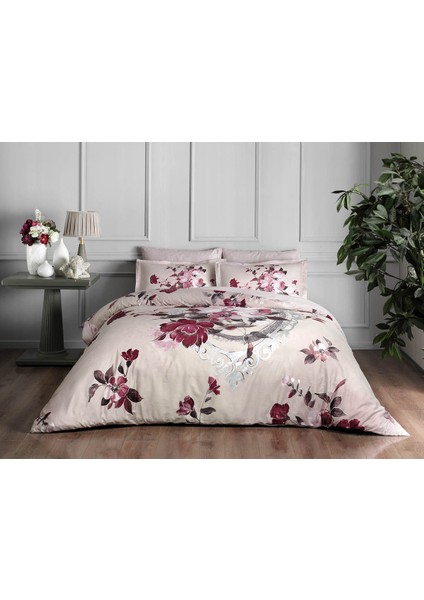 Delux Saten Çift Kişilik Nevresim Takımı 200X220CM