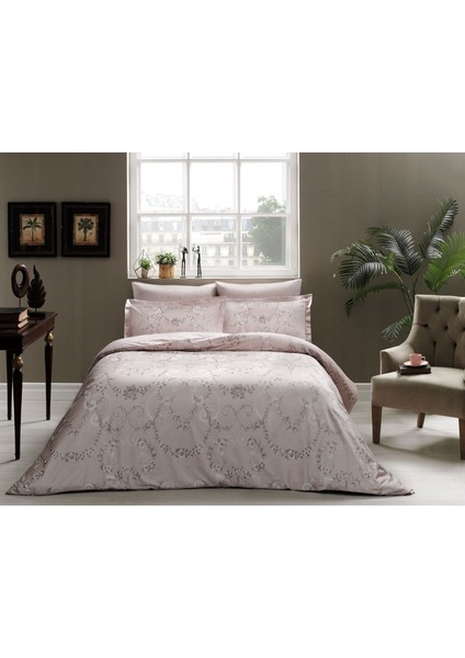 Delux Saten Çift Kişilik Nevresim Takımı 200X220CM