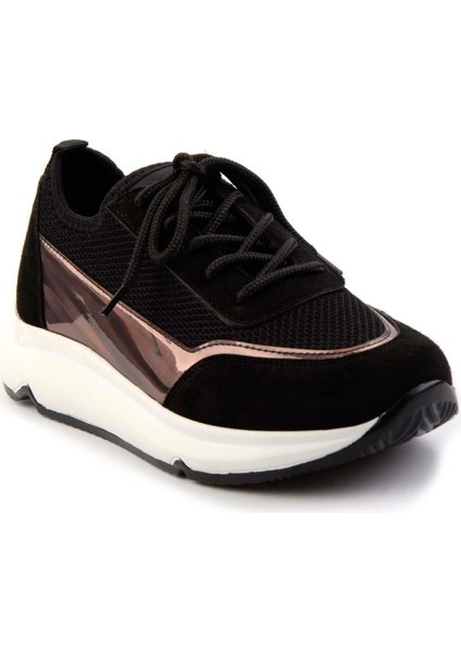 Siyah Platin Ayna Kadın Sneaker K01228010339 modelleri