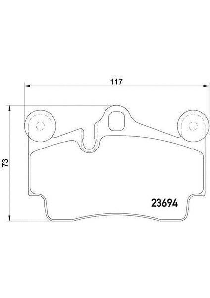 Volkswagen Touareg Arka Fren Balatasi (2002-2007) 2.5 Tdı CM00516