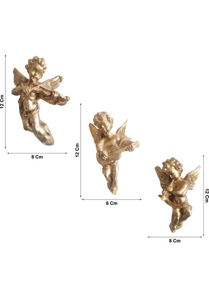 Keman Flüt Gitar Çalan Melek Biblo