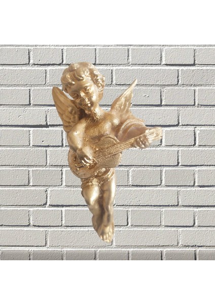 Melek Temalı 3’lü polyester döküm altın yaldız boyalı Duvar Süsü 12X8 cm fiyatları