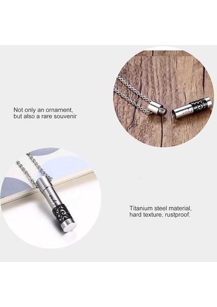 Dilek Kolyesi Ilaç, Dua Kül Not Saklama Kapsül Açılabilen Paslanmaz Çelik Kolye Gümüş Renk Işleme fiyatları