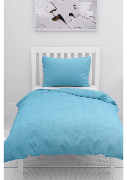 Vega Tek Kişilik Nevresim Seti - Açık Mavi