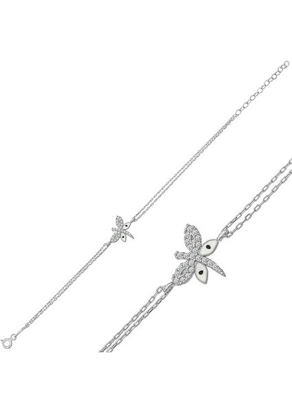 ​925 Ayar Gümüş Yusufçuk Kadın Bileklik