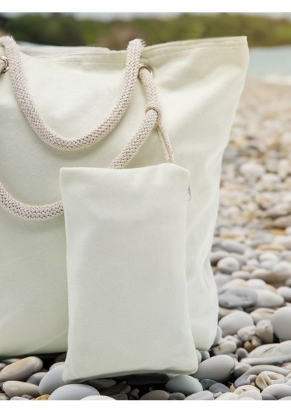 Cüzdan Hediyeli Kadın Plaj Çantası - Krem fırsatları