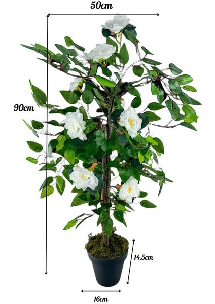 Yapay Ağaç Beyaz Nilüfer Ağacı 90 cm