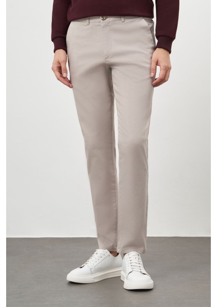 Erkek Taş Chino Dynamik Fit Pantolon