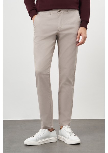 Erkek Taş Chino Dynamik Fit Pantolon