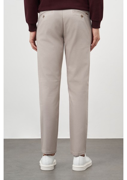 Erkek Taş Chino Dynamik Fit Pantolon