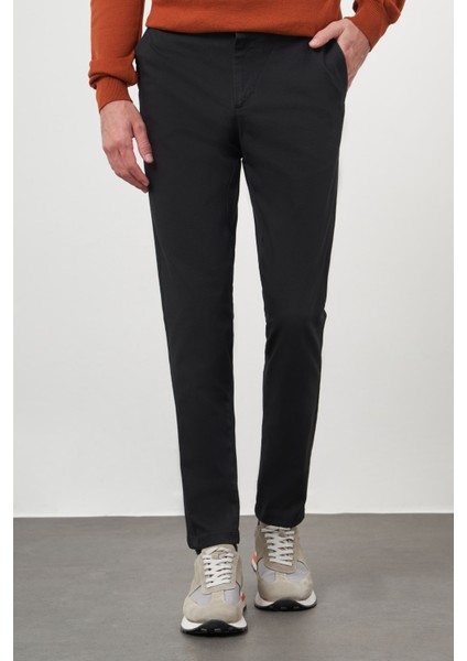 Erkek Siyah Chino Slim Fit Pantolon modelleri