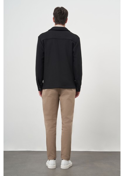 Erkek Siyah Yünlü Worker Ceket indirimleri