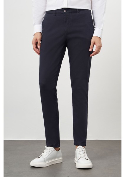 Erkek Lacivert Chino Slim Fit Pantolon fiyatları