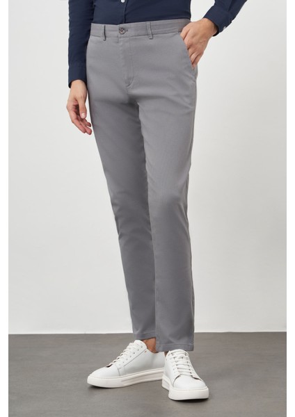 Erkek Gri Chino Slim Fit Pantolon fiyatları