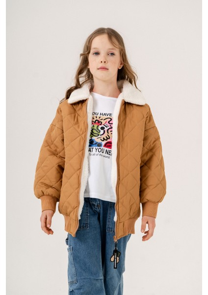 Kiz Çocuk I?çi? Kürklü Kapi?tone Şi?şme Mont fiyatları