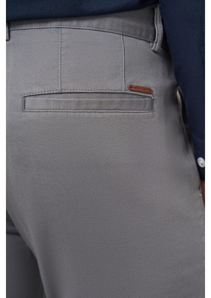 Erkek Gri Chino Slim Fit Pantolon fırsatları