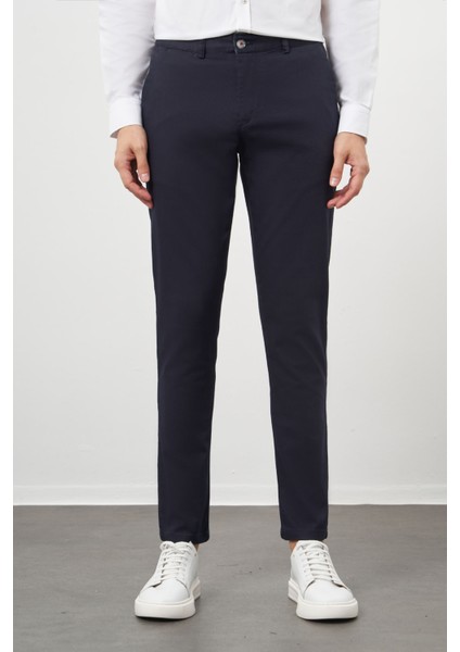 Erkek Lacivert Chino Slim Fit Pantolon modelleri