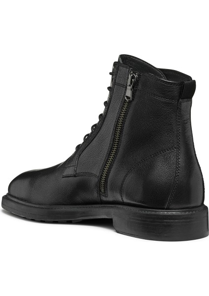 Erkek Siyah Ghete De Piele Bağcıklı Deri Casual Bot U46G5D000JDC9999 fırsatları