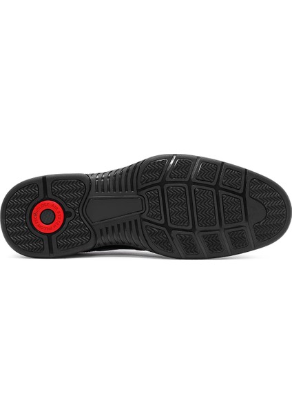 Erkek Siyah Bağcıklı Deri Casual Ayakkabı 24Wfd677418