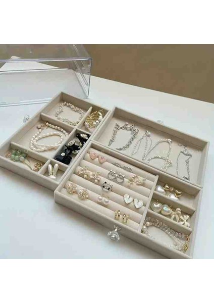 Modern 3 Çekmeceli Takı Bijuteri Mücevher Kutusu Organizer Düzenleyici fırsatları