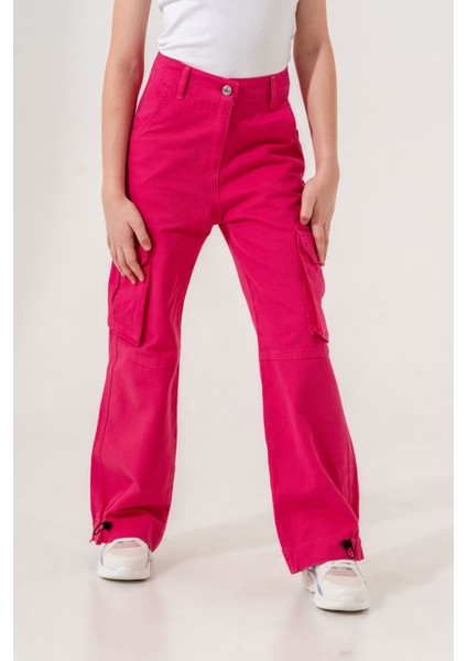 Kız Çocuk Çok Cepli Kot Pantolon fiyatları