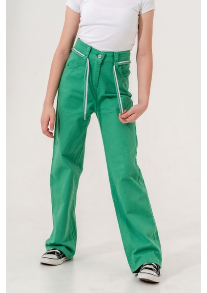 Kız Çocuk Rekli Keten Pantolon fiyatları