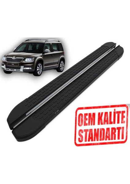 Yeti 2009 2016 Araca Özel Nevada Siyah Yan Basamak