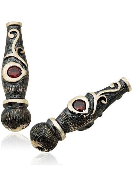 925 Ayar Gümüş Ayyıldız Motifli Tesbih Imamesi