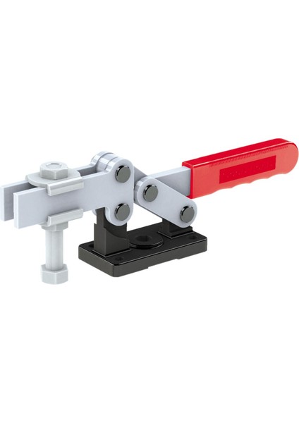 Goodhand GH-204-G Yatay Geçişli Kelepçe Düz Taban | 636 kg Kapasiteli Oluklu Kol - Güçlü Kelepçe