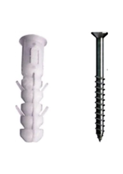 Dübel Vida Seti 50 Adet 6 mm Dübel 3.5 x 40 Vida