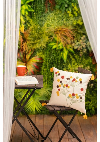 Nivemeshome Polen Nakışlı Kırlent Kılıfı 45X45