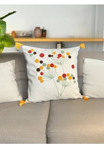 Nivemeshome Polen Nakışlı Kırlent Kılıfı 45X45 fiyatları