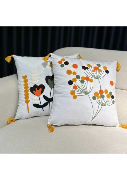 Nivemeshome Polen Nakışlı Kırlent Kılıfı 45X45 modelleri