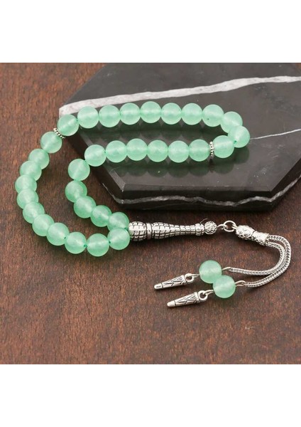 ​doğaltaş Metal Püsküllü Yeşim Taşı Tesbih fiyatları