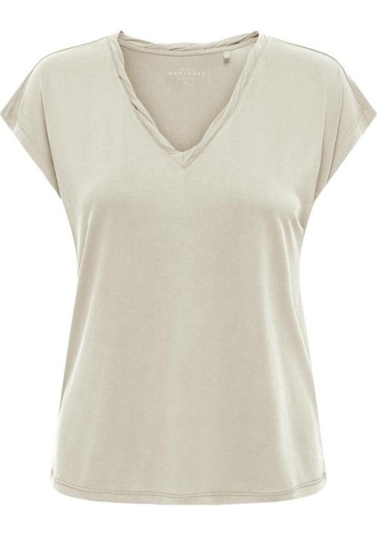 ONLHANNAH S/S V-NECK TOP Siyah Kadın Kısa Kol T-Shirt indirimleri