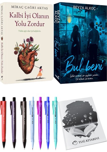 Bul Beni Beyza Alkoç ve Kalbi Iyi Olanın Yolu Zordur Miraç Çağrı Aktaş 2'li Set + Hediyeli