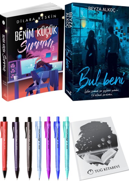 Bul Beni Beyza Alkoç ve Ephesus Yayınları Benim Küçük Sırrım 3 Dilara Keskin 2'li Set + Hediyeli