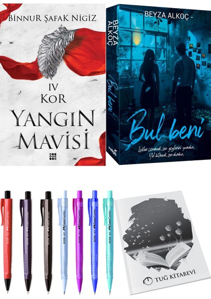 Bul Beni Beyza Alkoç ve Dokuz Yayınları Yangın Mavisi 4 Kor Binnur Şafak Nigiz + Hediyeli