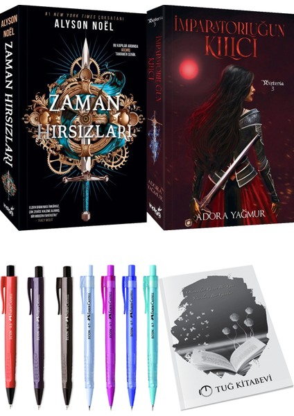 Imparatorluğun Kılıcı ve Zaman Hırsızları Alyson Noel 2'li Set + Hediyeli