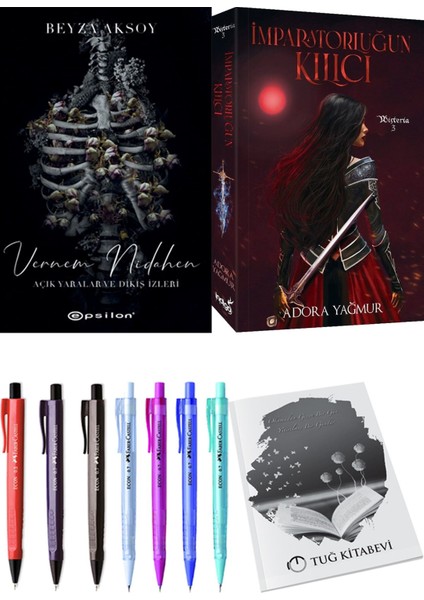 Imparatorluğun Kılıcı ve Epsilon Yayınevi Vernem Nidahen Beyza Aksoy 2'li Set + Hediyeli