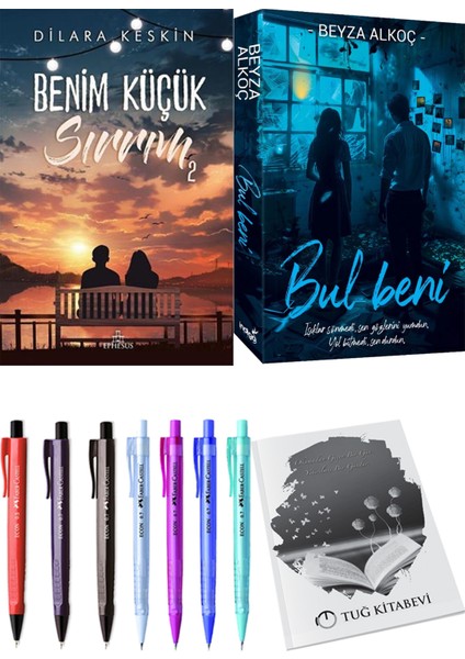 Bul Beni Beyza Alkoç ve Ephesus Yayınları Benim Küçük Sırrım 2 Dilara Keskin 2'li Set + Hediyeli