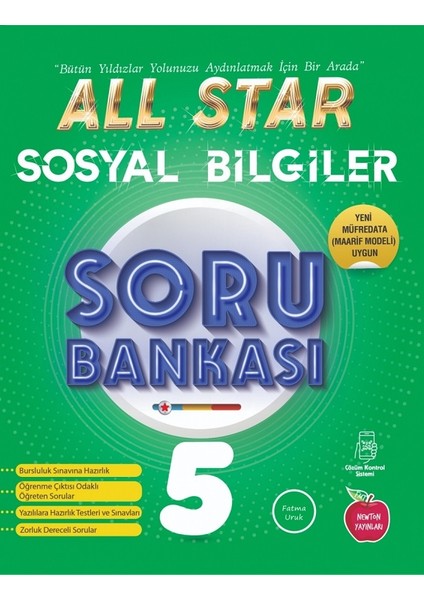 - 5. Sınıf All Star Sosyal Bilgiler Soru Bankası + Kondisyon Sosyal Bilgiler Deneme 37 Hafta 2'li Set