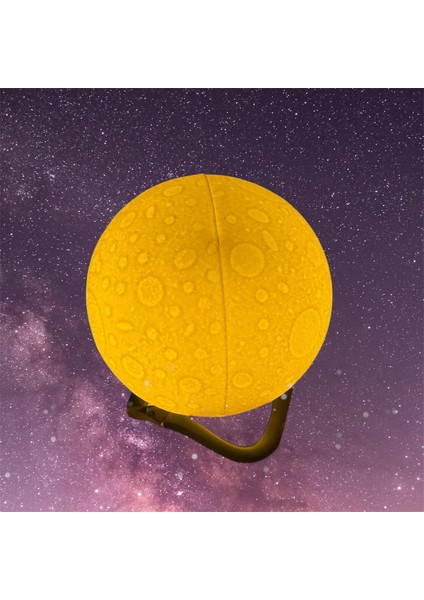 3d Moon Ay Küre Gece Lambası Dekoratif Küre Led Lamba Çocuk Odası Yılbaşı Hediyesi Şık Tasarım