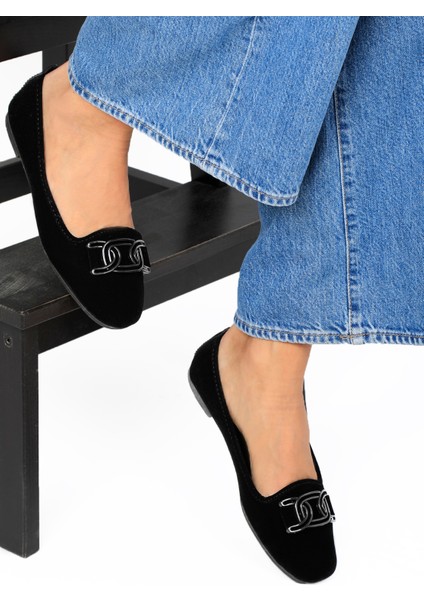 Kadın Siyah Toka Detaylı Babet Hafif Rahat Taban Günlük Ayakkabı fiyatları